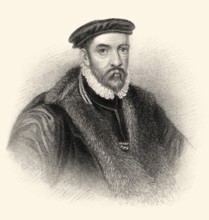 Sir Nicholas Bacon, 1510-1579, an English politician during the reign of Queen Elizabeth I of