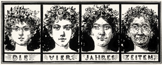 Die vier Jahreszeiten, The four seasons, a poem Johann Wolfgang von Goethe