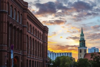 Sunset sky in the Main City of Germany Berlin