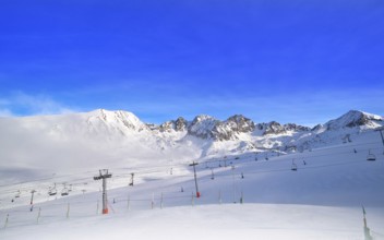 Andorra Pas de la Casa resort in Grandvalira sector at Pyrenees mountains