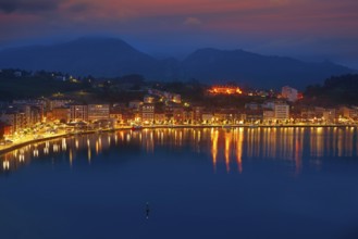 Ribadesella sunset in Asturias of Spain