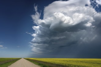 Summer Storms in the Canadian Prairies Dramatic Scenes
