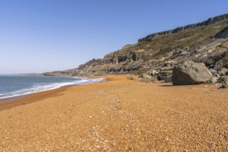 Evening on the Channel Coast near Chale Bay on the Isle of Wight, England, UK
