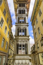 Santa Justa Lift (Carmo Lift), an elevator in Lisbon, Portugal, Europe