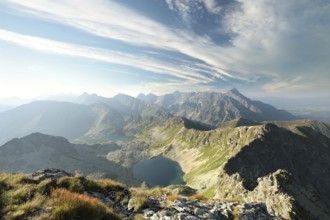 View of high peaks in the Tatra Mountains, Poland, Europe
