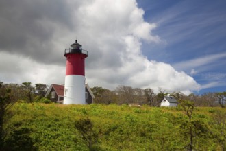Nauset Light Lighthouse in Eastham, Cape Cod, Maine, New England, USA, North America