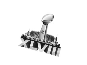 Rotated to right, Super Bowl 48 Logo, Sports leagues, Logo