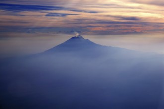 Popocatepetl Mexico df volcano from sky