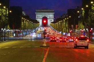Arc de Triomphe in Paris Arch of Triumph sunset at France