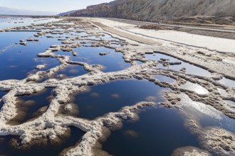 Dead Sea. The drainless salt lake in the Middle East, the saltiest lake in the world. On the