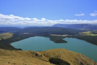 Lake Rotoiti in summer, View from Mt Robert, New Zealand, Oceania