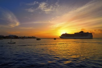 Cozumel island sunset cruise in Riviera Maya of Mayan Mexico