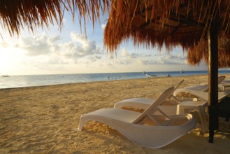Riviera Maya sunrise beach sunroof hammocks at Mayan Mexico