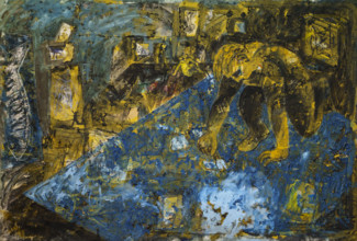 Miquel Barceló, PINTOR DAMUNT EL QUADRE, 1983, Sa Bassa Blanca Museum (msbb) Yannick Vu and Ben