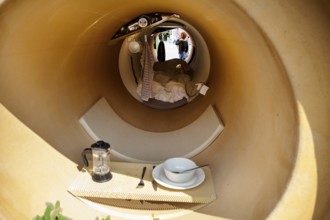 Housing pipes, conceptual artwork, 'When We Were Exhaling Images' by artist Hiwa K, documenta 14