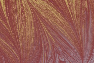 Beautiful abstract art of Ebru marbling painting techniques on water with acrylic paints