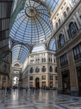 Gallery Umberto I in Naples, built in the Art Nouveau design, Southern Italy