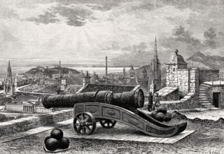 View of Edinburgh from the Mons Meg Battery, Scotland, 19th century