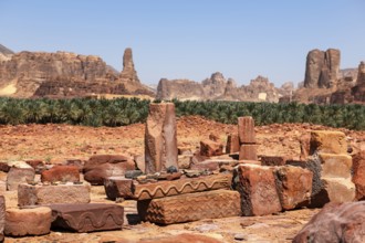 Open-air museum, Dadan, sandstone, Al Ula, Saudi Arabia, Asia