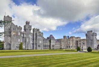 Ashford Castle is a medieval and Victorian castle that has been expanded over the centuries,