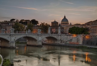 Bridge Vittorio Emanuele II and the Cathedral of St. Peter