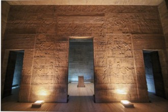 The rebuilt sanctuary of Philae temple in Egypt