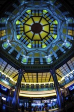 Ceiling painting of Tokyo Station. Shooting Location: Tokyo metropolitan area