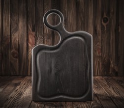 Vintage Black Burned Chopping Wooden Board