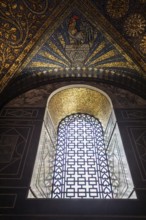 Church windows in Aachen Cathedral - Aachen, North Rhine-Westphalia, Germany, Europe