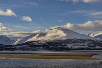 Panorama at Ramfjordbotn, Troms, Norway, Europe