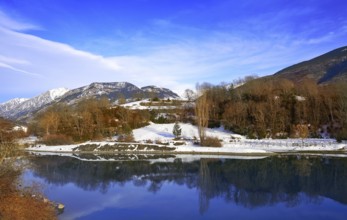 Eriste Linsoles reservoir near Benasque in Pyrenees of Huesca spain