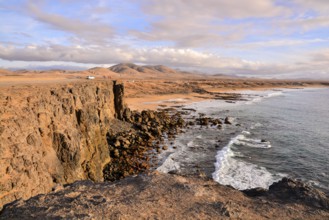 Spanish View Landscape in El Cotillo Fuerteventura Tropical Volcanic Canary Islands Spain