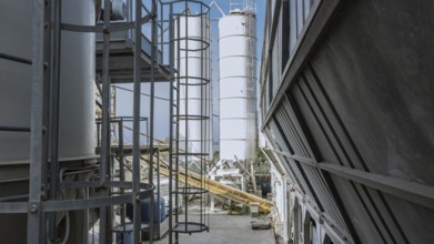 The Cement factory and related white silos