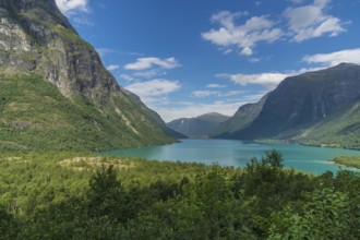 The Kjenndalsbreen is part of the Jostedalsbreen, one of the largest glaciers in Norway, and forms