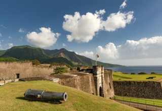 The fort of Basse-Terre on the basse-terre of Guadeloupe, French Antilles, Caribbean, France,