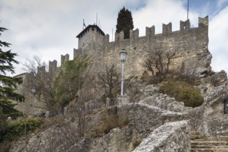 First tower or Fortress of Guaita is the oldest of the three towers constructed on Monte Titano,