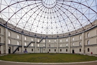 Three-storey gasometer, built 1882-85 by Hugo Licht, self-supporting domed roof with lantern,