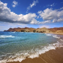 Almeria Playa del Monsul beach at Cabo de Gata in Spain