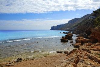 Denia Las rotas beach near Sant Antonio cape of alicante spain