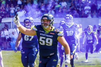 ELF/ PlayOff Spiel : Wroclaw Panthers bei Stuttgart Surge am 10. Sept. 2023 , im Gazi Stadion ,