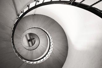Round stairways with interesting graphic elements