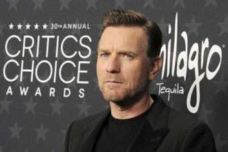 Ewan McGregor at the 30th Annual Critics Choice Awards held at the Barker Hangar in Satna Monica,