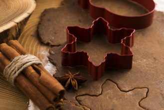 Baking Christmas gingerbread