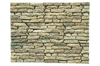 Background of stone wall. Isolated wite