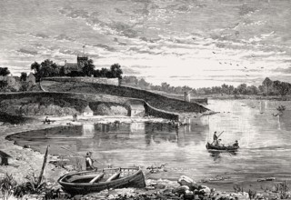 Duddingston Loch, Duddingston Village, Edinburgh, Scotland, 19th century
