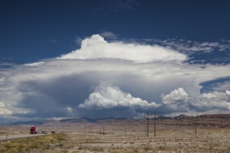 After heavy storm in desert in Utah