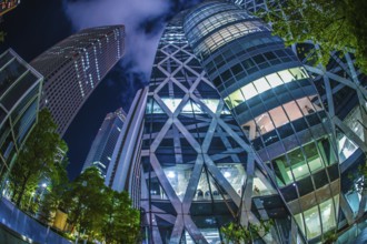 Tokyo Shinjuku of skyscrapers night view. Shooting Location: Tokyo metropolitan area