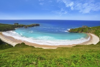 Torimbia beach in Asturias near Llanes of Spain