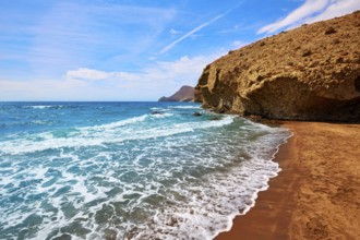 Almeria Playa del Monsul beach at Cabo de Gata in Spain