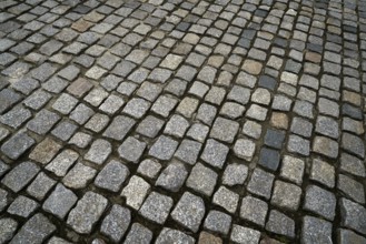Granite cobblestone pavement in Germany street outdoor